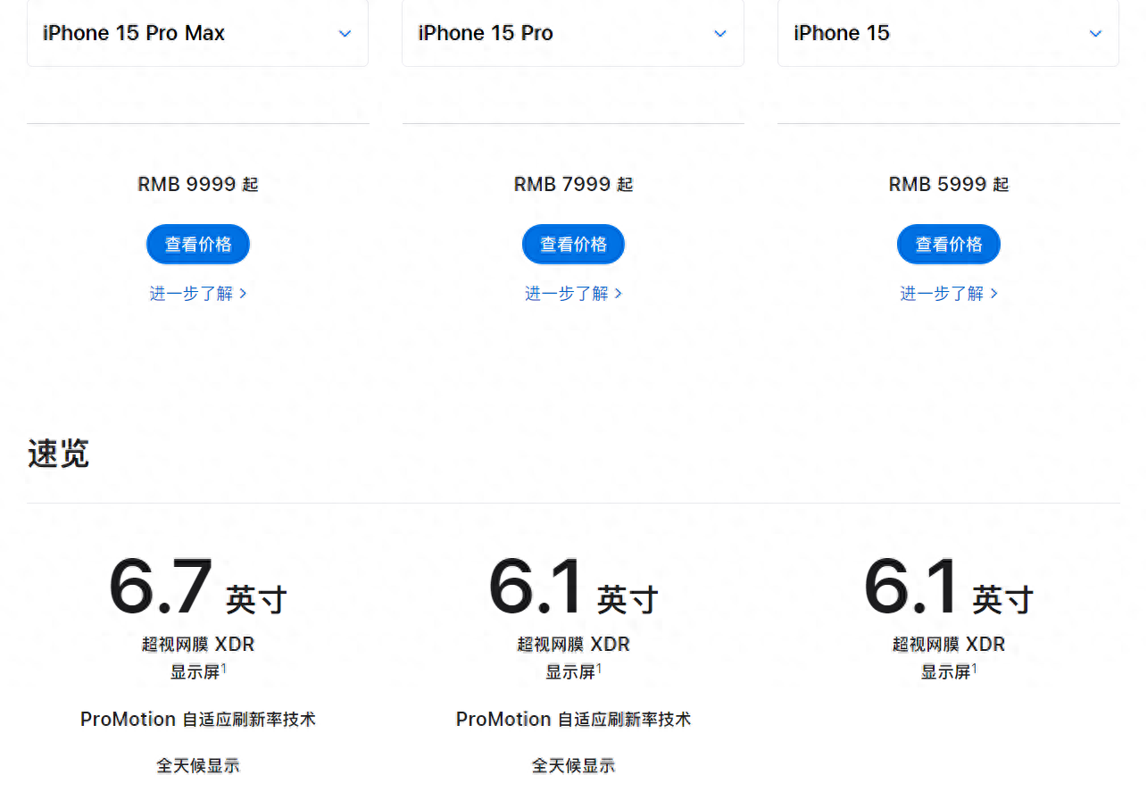 苹果15系列详细讲解与对比,值得选择的2023手机,各参数规格说明
