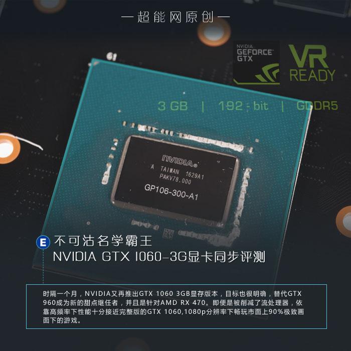 GeForce GTX 1060-3G显卡同步评测:不可沽名学霸王