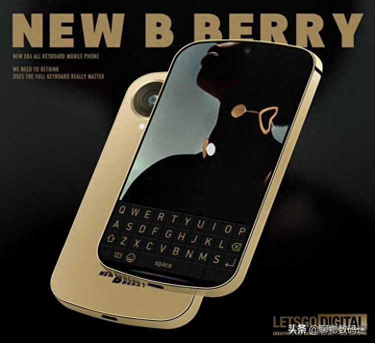 黑莓新机曝光，直角金属边框，自带显示屏键盘