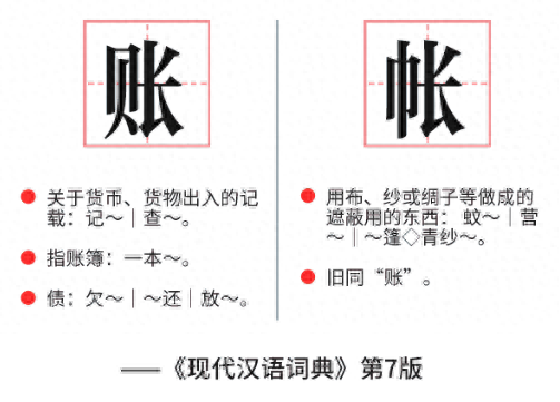 错将“账号”用为“帐号”,今日头条、知乎、百度、QQ等相关表述改了