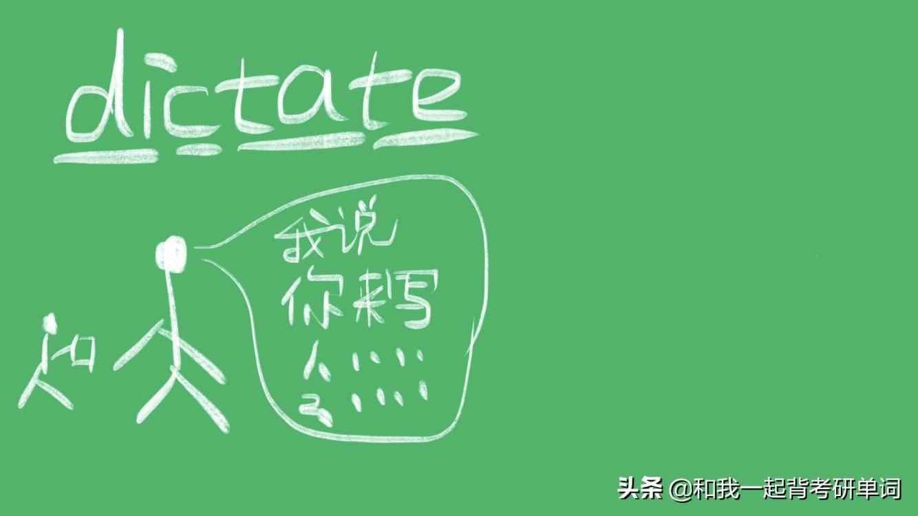 dictate什么意思