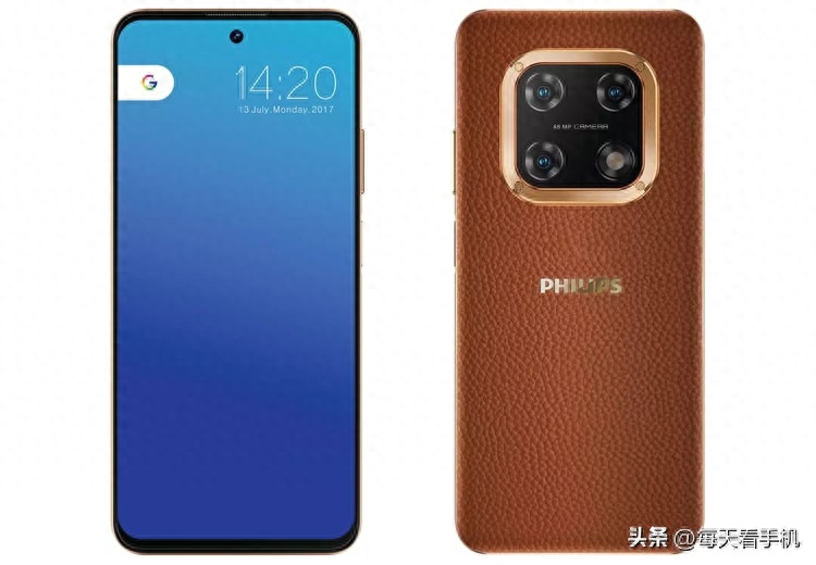 大气皮纹外观有点好看，飞利浦首款5G手机现身，采用12+256G内存
