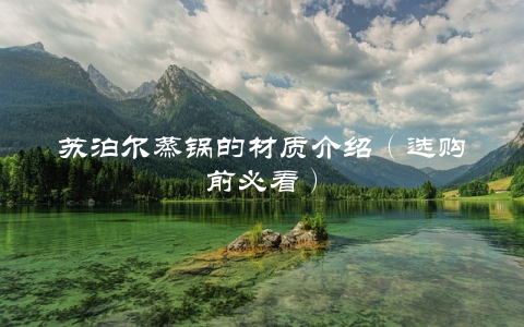 苏泊尔蒸锅的材质介绍（选购前必看）