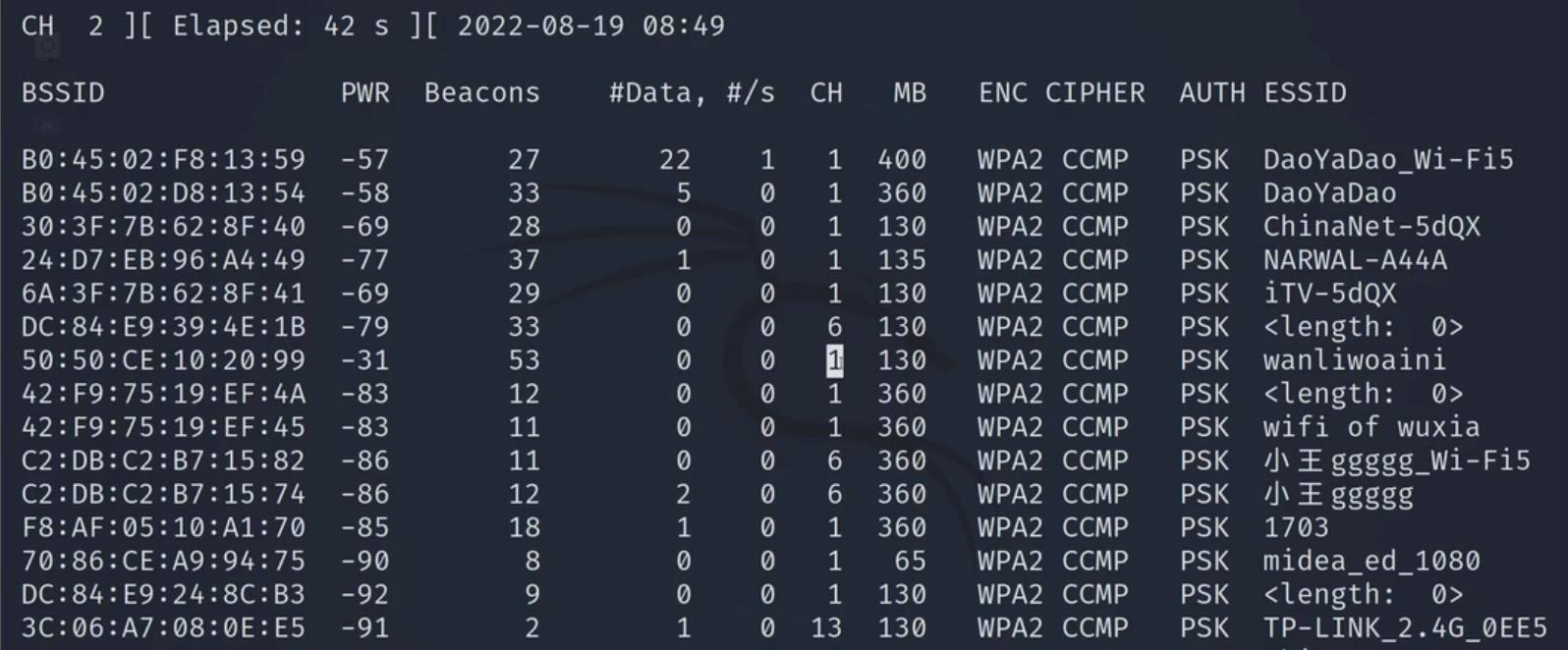 教你如何破解附近的WiFi密码