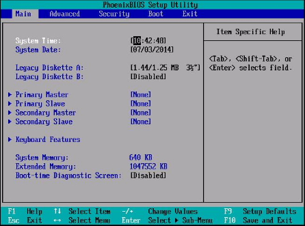 BIOS中英文对照表