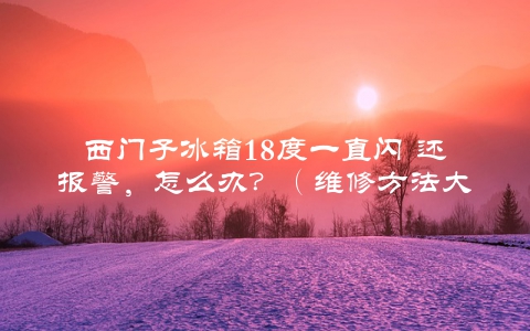西门子冰箱18度一直闪 还报警，怎么办？（维修方法大介绍）
