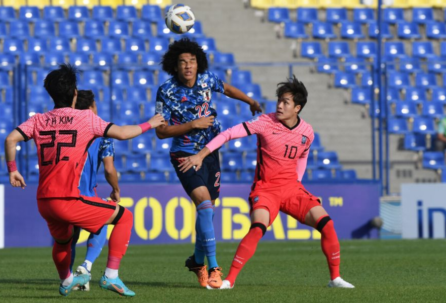 U23亚洲杯-日本以小打大3-0韩国，半决赛对阵乌兹，沙特澳洲晋级