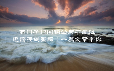 西门子1200输出与中间继电器接线图解（一篇文章带你搞定）