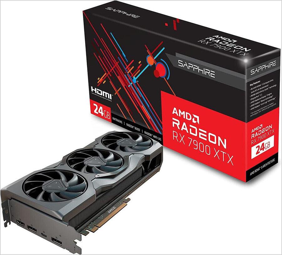 蓝宝石RX7900系列显卡亮相，采用AMD公版设计