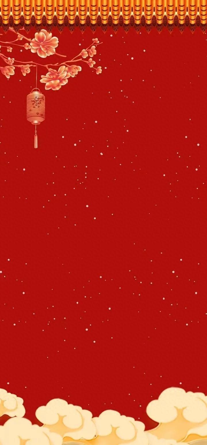2023红色背景壁纸,喜庆中国红唯美图片