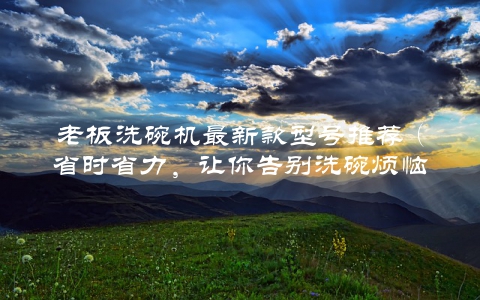 老板洗碗机最新款型号推荐（省时省力，让你告别洗碗烦恼）