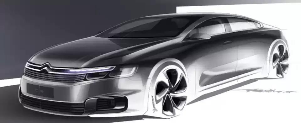 雪铁龙C6国产初期的渲染图你要不要看看？