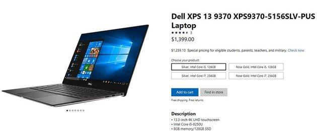 4K屏+八代U能卖多少钱?新版戴尔XPS 13定价9999元起