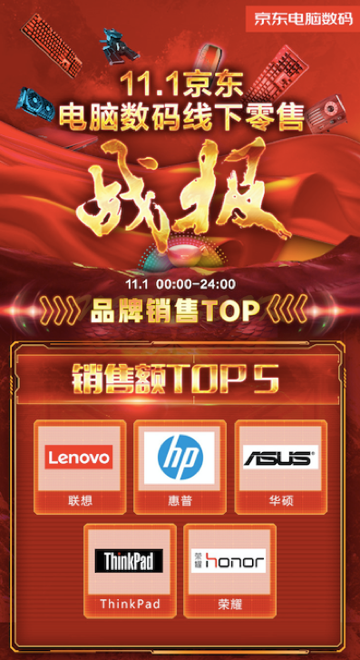 11.11线下嗨购哪里去?京东电脑数码专卖店买一赠一大促等你