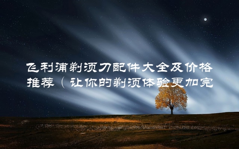 飞利浦剃须刀配件大全及价格推荐（让你的剃须体验更加完美）