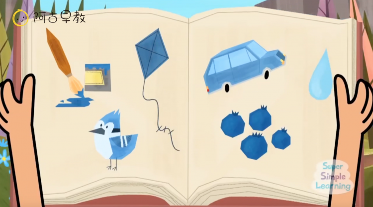 亲子启蒙英文动画视频：I See Something Blue &amp; Yellow