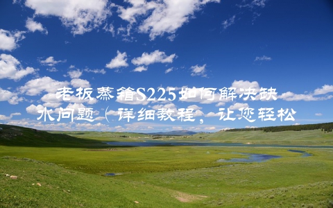 老板蒸箱S225如何解决缺水问题（详细教程，让您轻松解决问题）