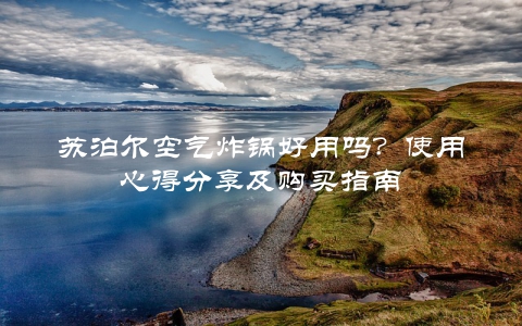 苏泊尔空气炸锅好用吗？使用心得分享及购买指南