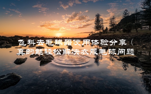 飞科去毛球器使用体验分享（真的能轻松解决衣服毛球问题吗？）