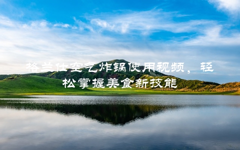 格兰仕空气炸锅使用视频，轻松掌握美食新技能