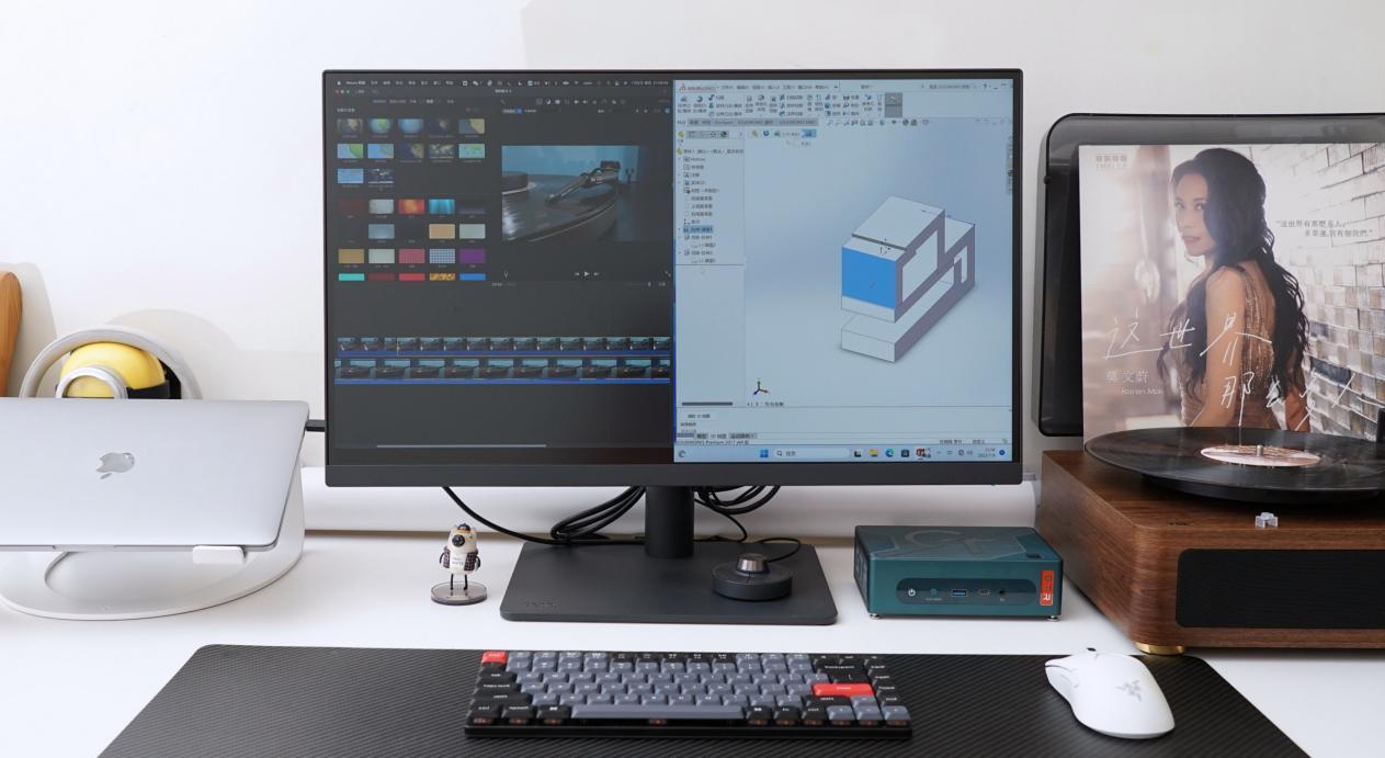 4K专业极简至美，最配苹果笔记本：明基PD2705U设计显示器