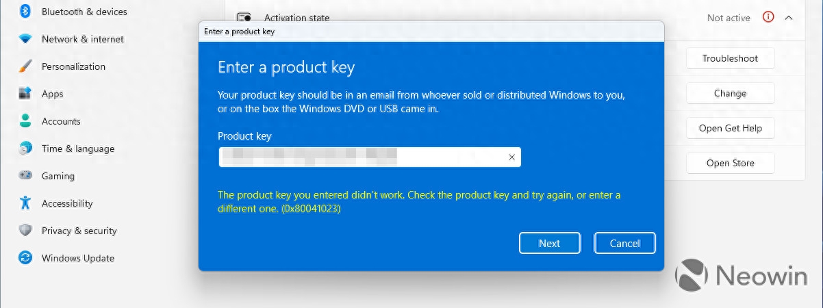 用户无法再使用Windows 7/8密钥激活Windows 11版本