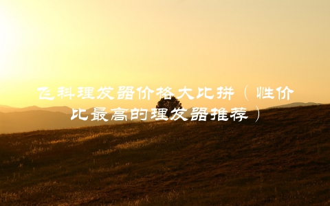 飞科理发器价格大比拼（性价比最高的理发器推荐）