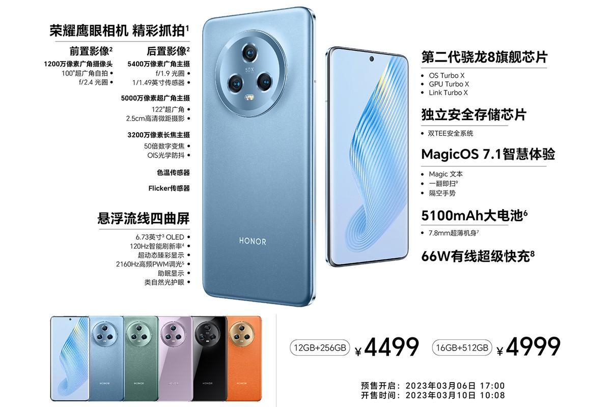 针尖对麦芒！同样4999元封顶，荣耀Magic5、小米13之间你选谁？