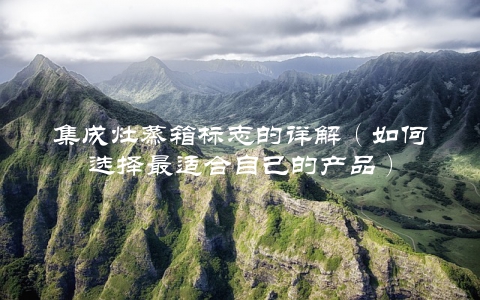 集成灶蒸箱标志的详解（如何选择最适合自己的产品）