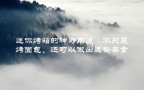 迷你烤箱的神奇用途（不只是烤面包，还可以做出这些美食）