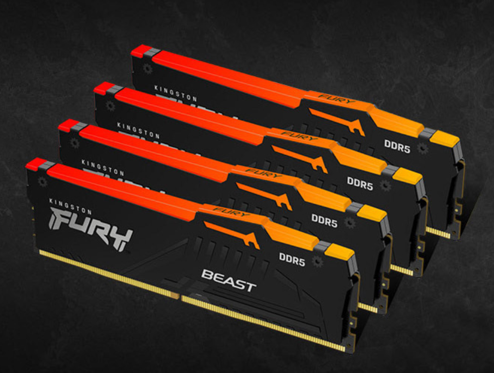 金士顿上架野兽系列 DDR5 RGB 内存：DDR5-6000 16GB 1399 元