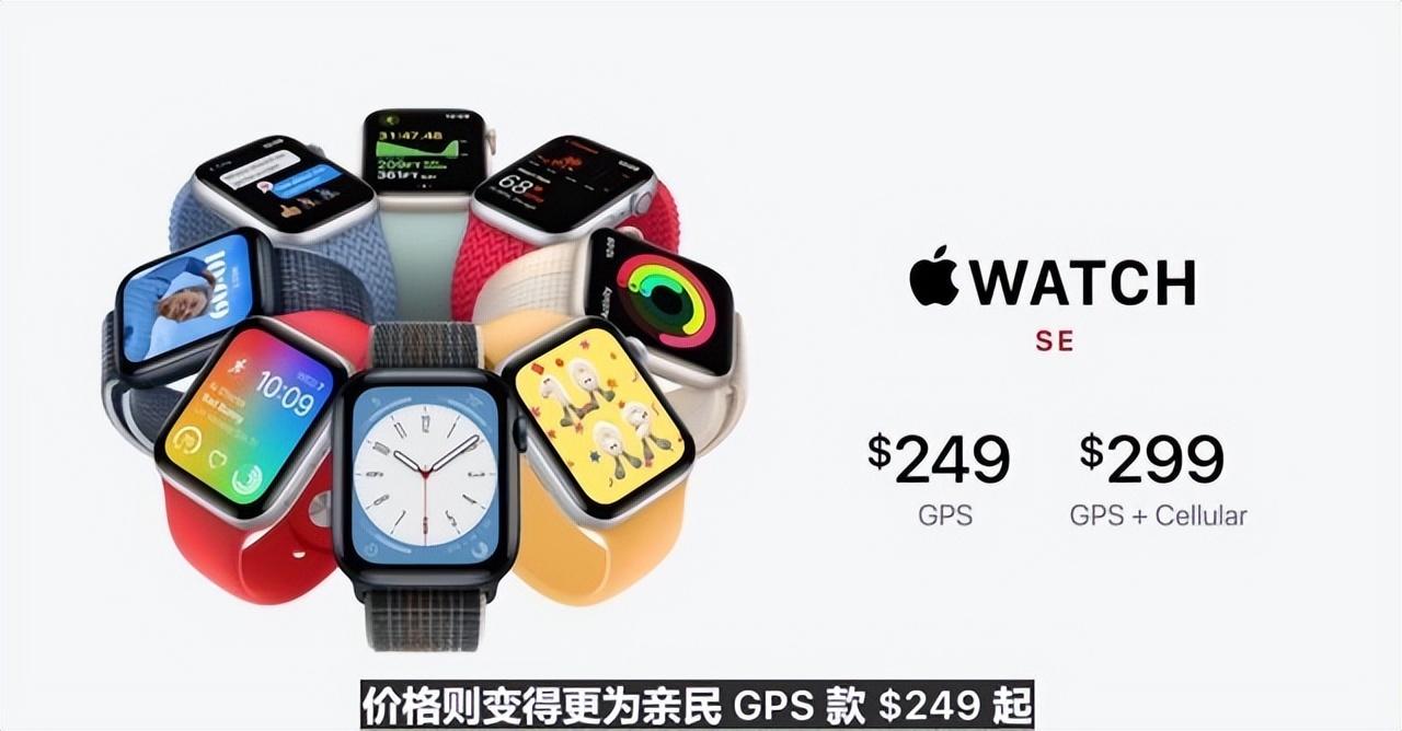 Apple Watch SE新款发布:249美元起 9月16日开售
