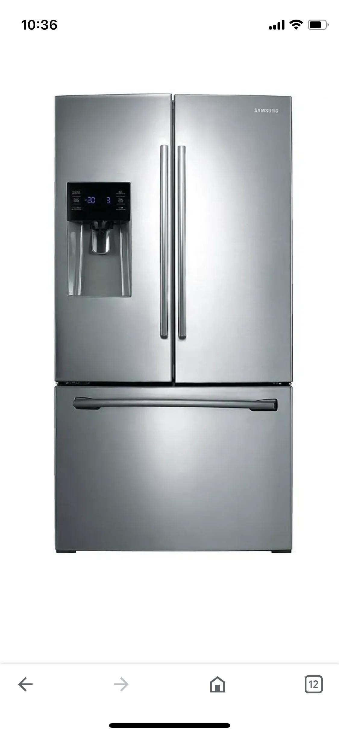 Samsung French door refrigerator 故障诊断