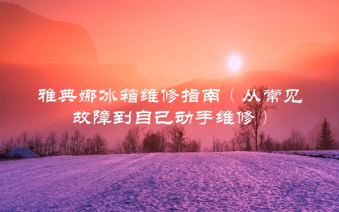 雅典娜冰箱维修指南（从常见故障到自己动手维修）