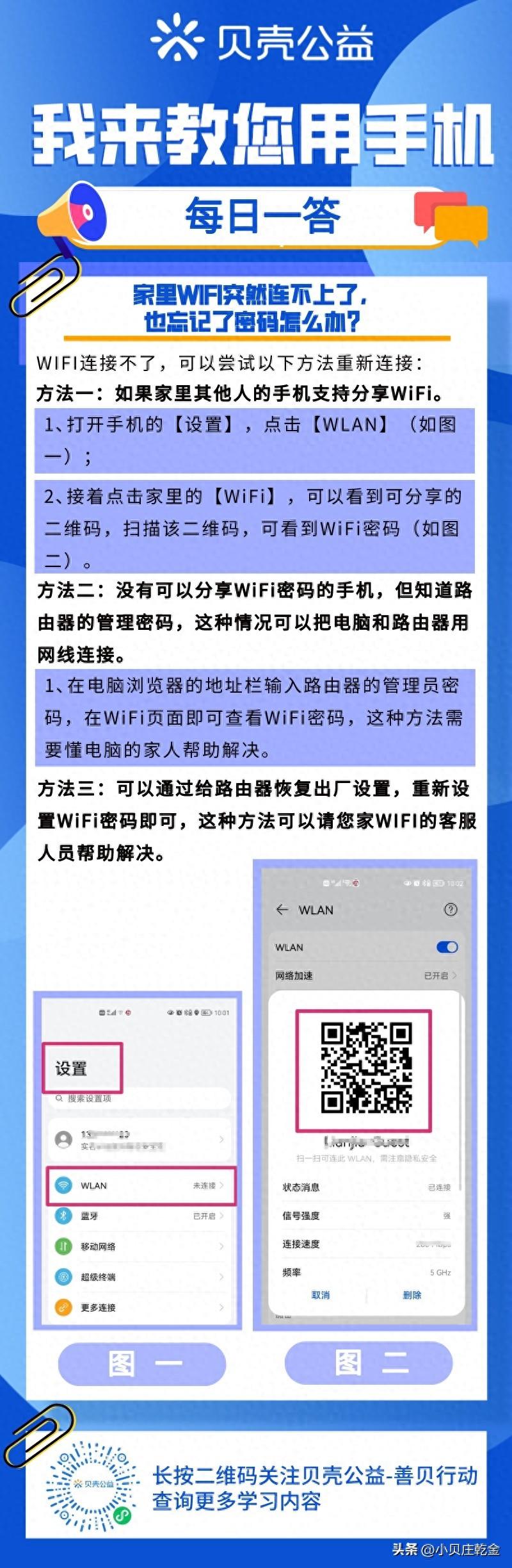 家里WIFI突然连不上了，也忘记了密码怎么办？