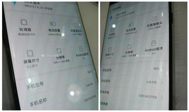 简直残暴！小米MIX 2全部参数曝光：首发骁龙836