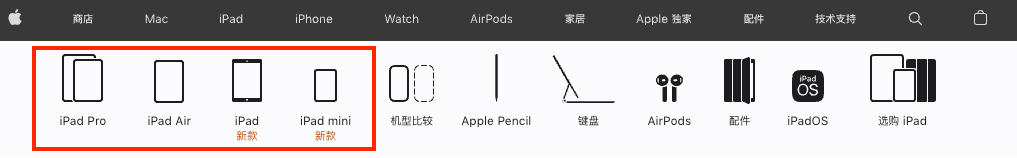 苹果官网在售的四款iPad怎么选?简单闲聊