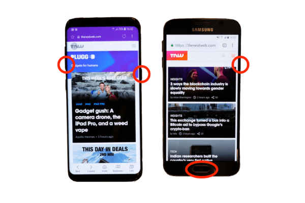 Samsung Galaxy手机上截屏正确的方式,以及两种错误的方法!