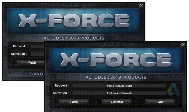AutoCAD Products KeyGen 2019 X-FORCE 产品注册机