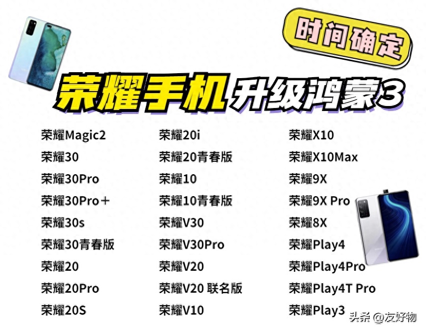 荣耀机主必看！这些机型可升级鸿蒙3，快收藏