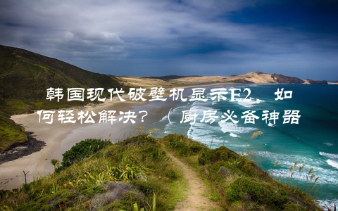 韩国现代破壁机显示E2，如何轻松解决？（厨房必备神器的故障排除方法）