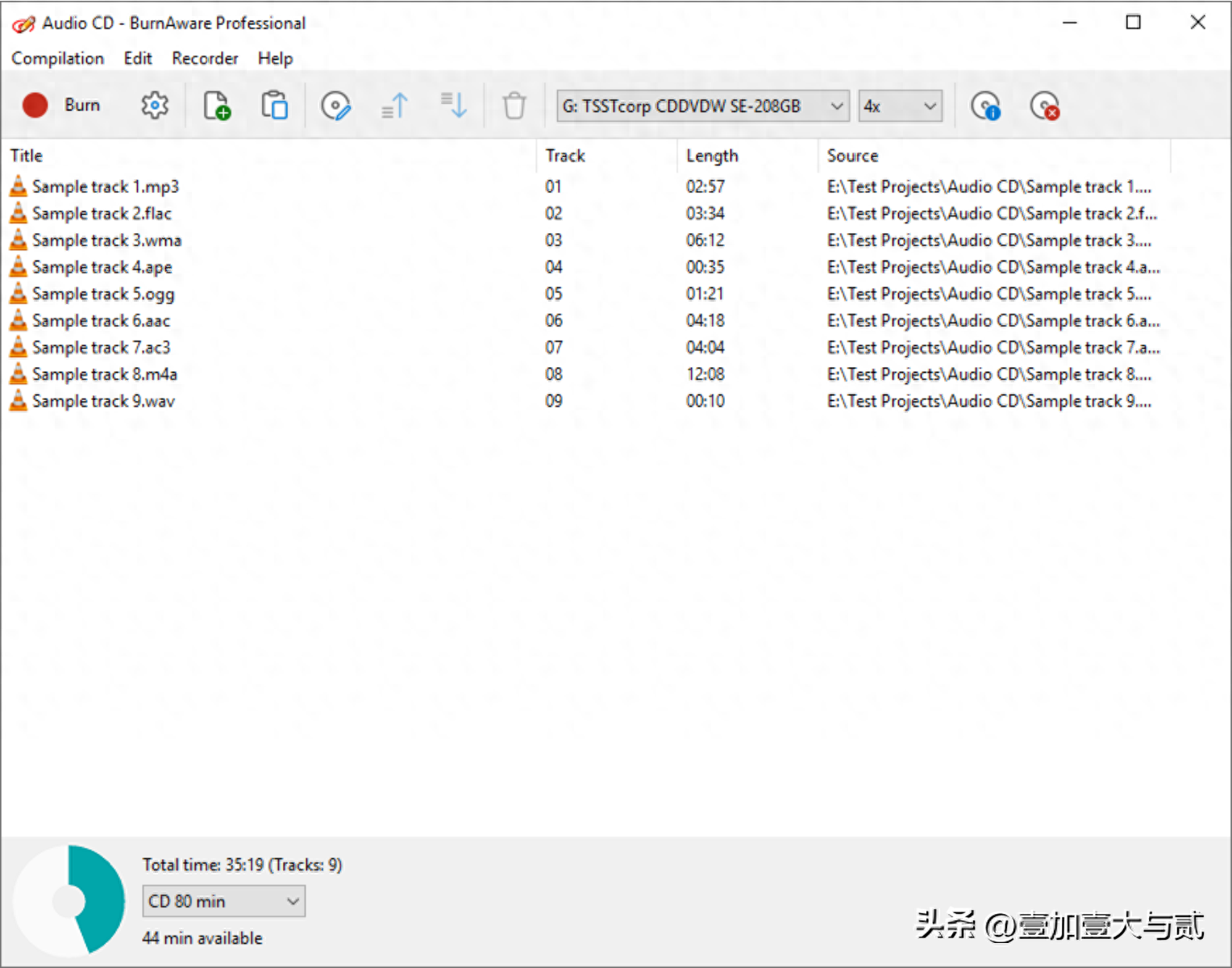 功能强大的光盘刻录软件——BurnAware