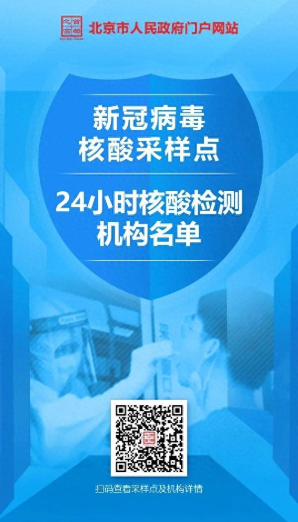 最全整理！北京市新冠病毒核酸采样点和24小时核酸检测机构名单来了，查询方