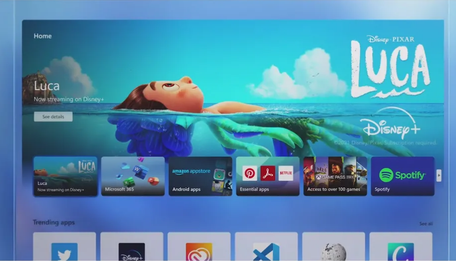 微软发布全新 Win11 应用商店：美观易用 UI，支持安卓 App