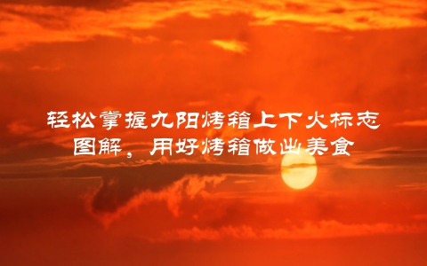 轻松掌握九阳烤箱上下火标志图解，用好烤箱做出美食