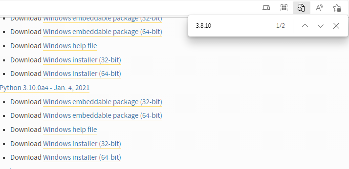 在win7系统上使用Python3.8.10进行开发使用