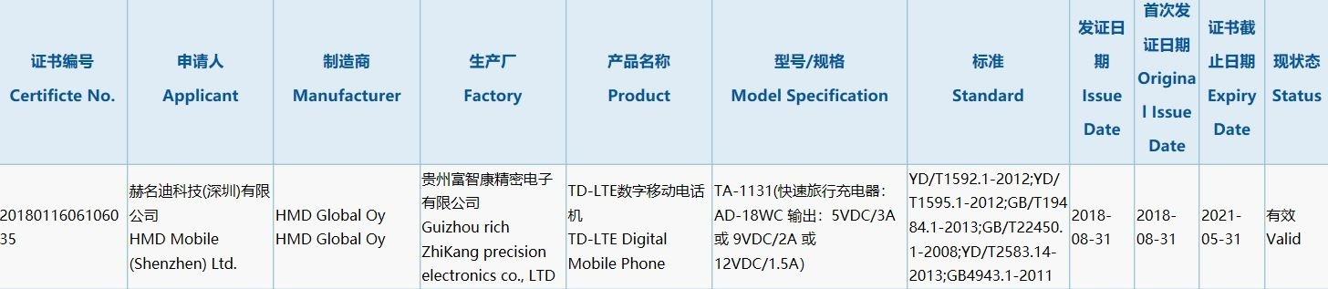 支持18W快充！诺基亚新机通过3C认证，这次是旗舰了吗？