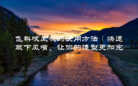 飞科吹风机的使用方法（快速取下风嘴，让你的造型更加完美）