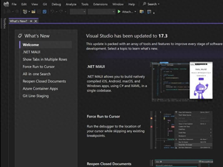 微软Visual Studio 2022全面发布