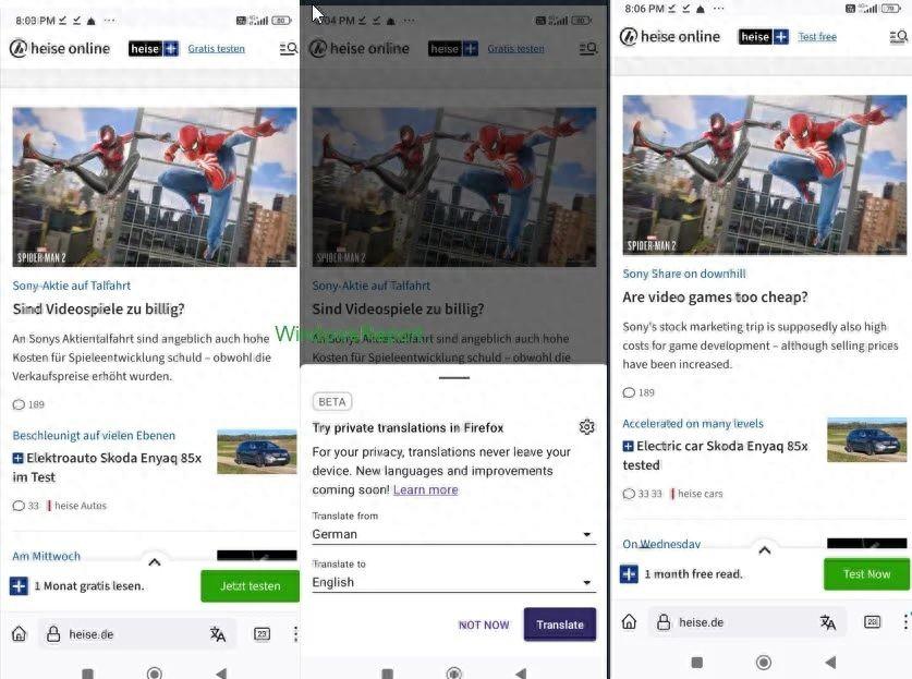 安卓Nightly版火狐浏览器Firefox更新:支持本地翻译